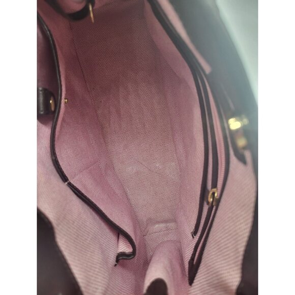 Dooney & Bourke Croco Embossed Leather Double Strap Tassel Bag Cognac - Picture 6 of 15